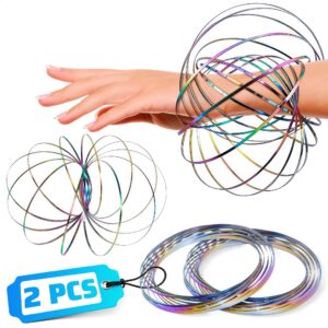 2 Pcs Flow Ring Spinner Ring Arm Toy